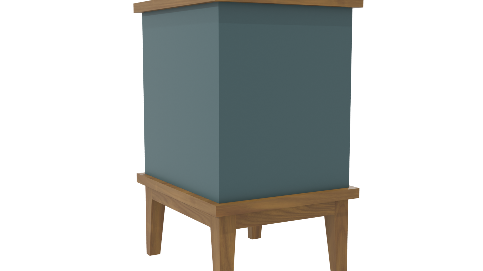 Stylish Wooden 3-Drawer Chest - Professional 3D Model Render 7