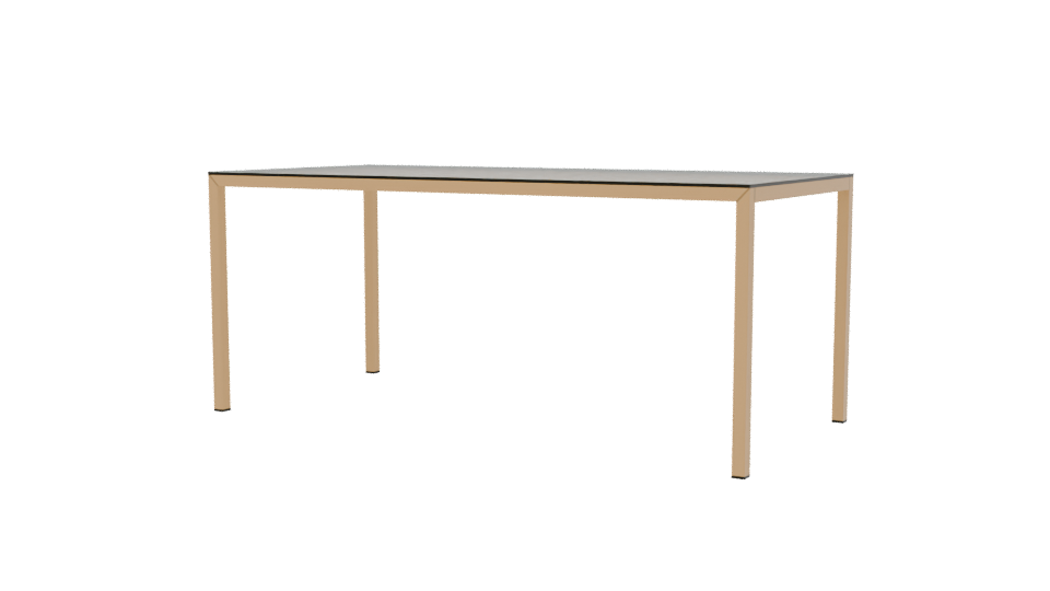 Stylish Glass-Top Dining Table 3D Model - Professional 3D Model Render 6