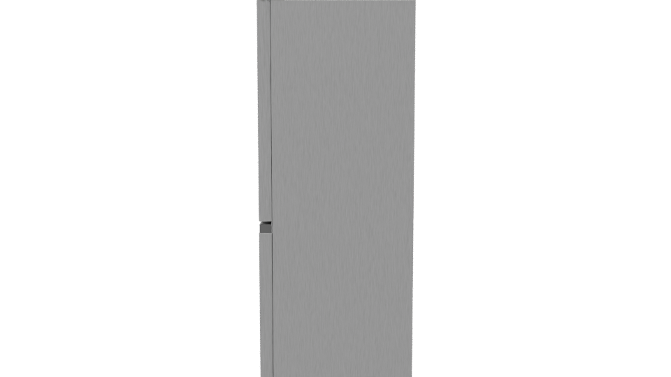 Sleek Stainless Steel Refrigerator 3D Model - Professional 3D Model Render 2