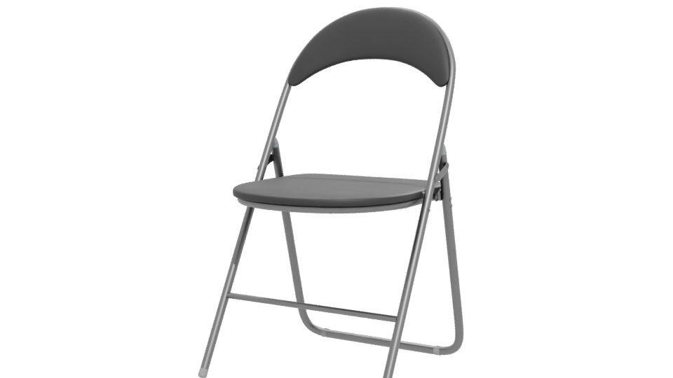Minimalist Folding Chair 3D Model - Professional 3D Model Render 12