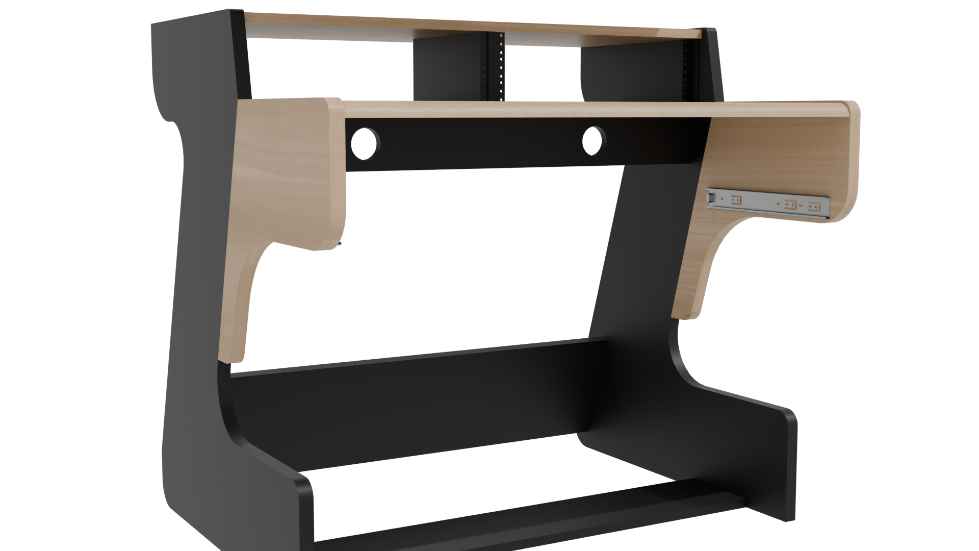 Multifunctional Office Desk Model - Professional 3D Model Render 10