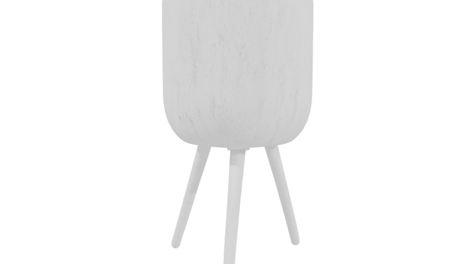 Stylish Ceramic Planter Model - Professional 3D Model Render 3