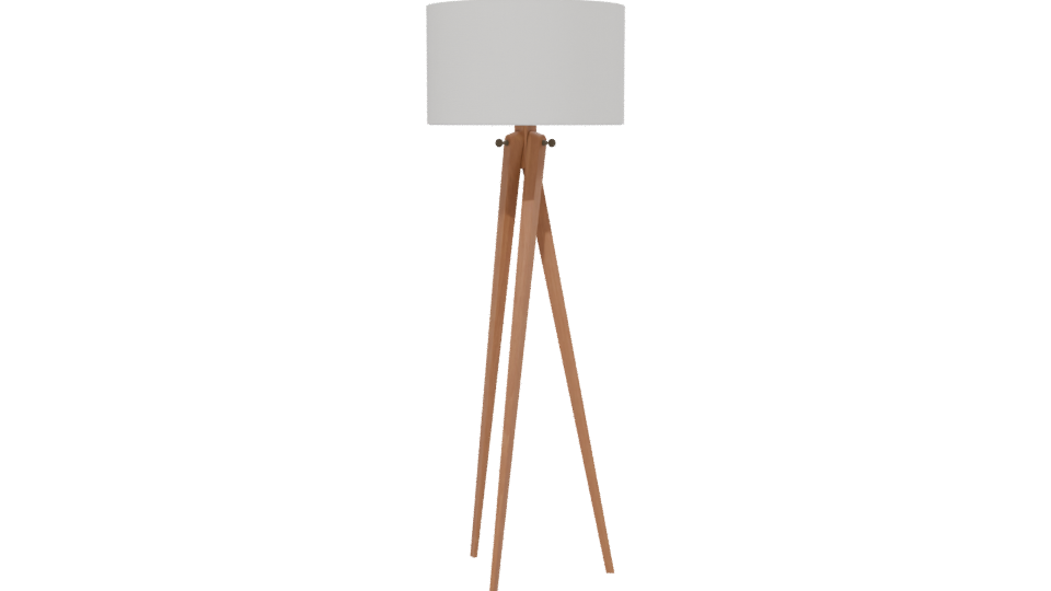Stylish Modern Tripod Floor Lamp - Professional 3D Model Render 13