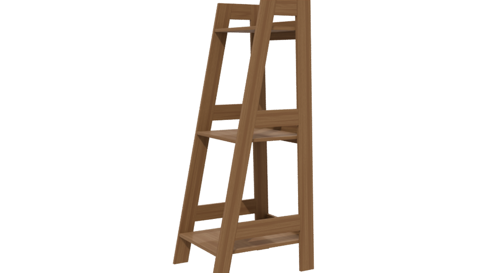 Minimalist Wooden Bookshelf 3D Model - Professional 3D Model Render 13