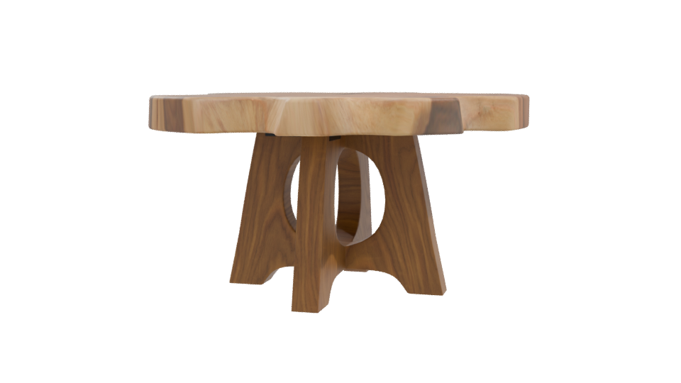 Oya Live Edge Dining Table 3D - Professional 3D Model Render 10