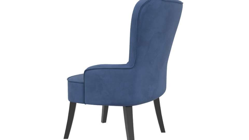 Stylish Fabric Accent Chair 3D - Professional 3D Model Render 3