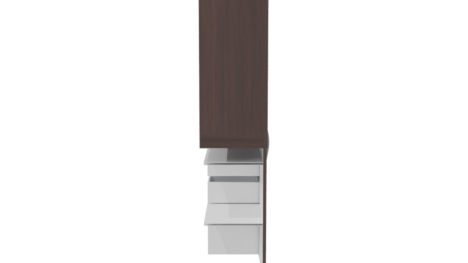 Modern Wooden Storage Cabinet 3D - Professional 3D Model Render 8