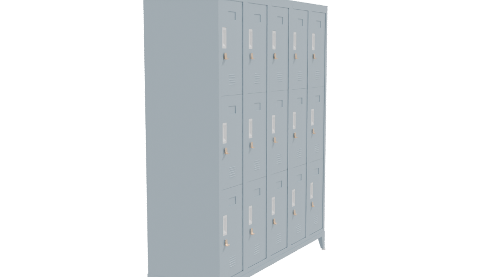 Lockers M5-03 Ptc Model 3D - Professional 3D Model Render 9