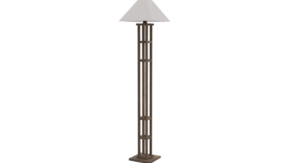 Stylish Floor Lamp 3D Model - Professional 3D Model Render 9