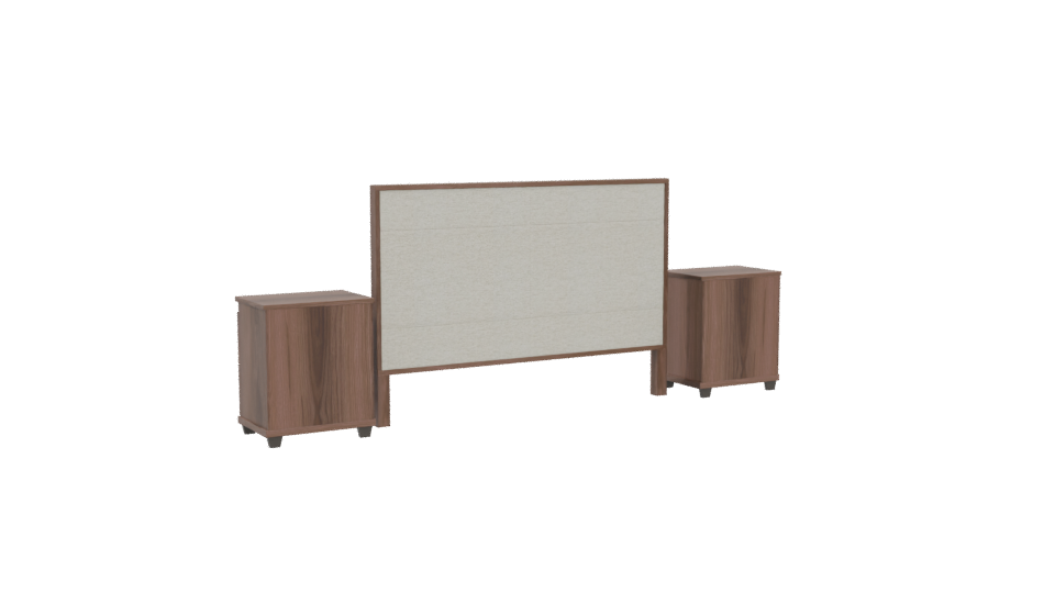Modern Bedroom Furniture Set 3D - Professional 3D Model Render 4