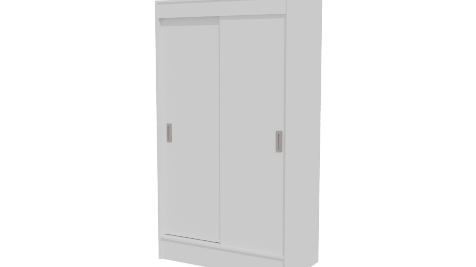 Minimalist Double Door Cabinet 3D - Professional 3D Model Render 12