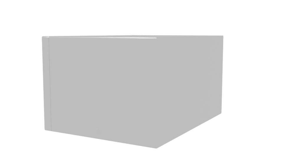 Compact Modern Microwave Model - Professional 3D Model Render 3