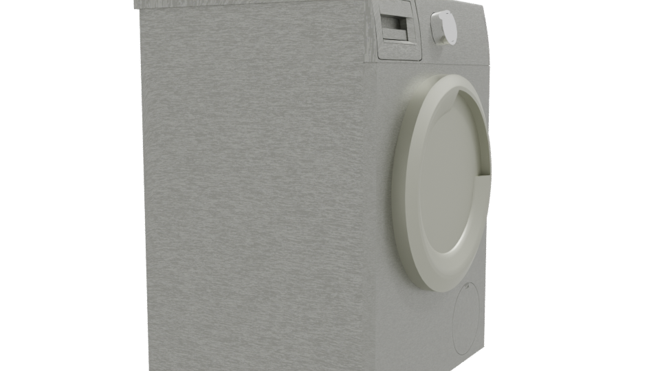 Front Load Washing Machine 3D - Professional 3D Model Render 9