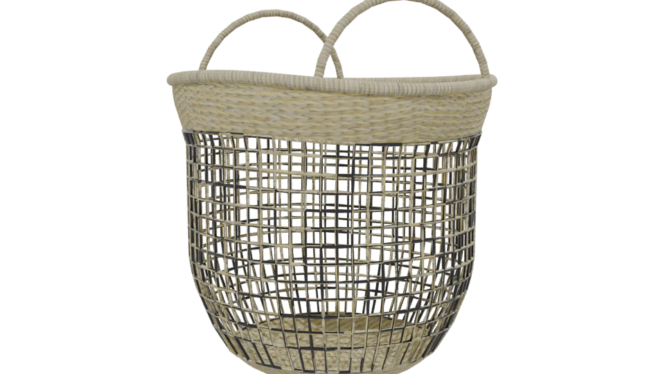 Stylish Woven Storage Basket 3D - Professional 3D Model Render 13