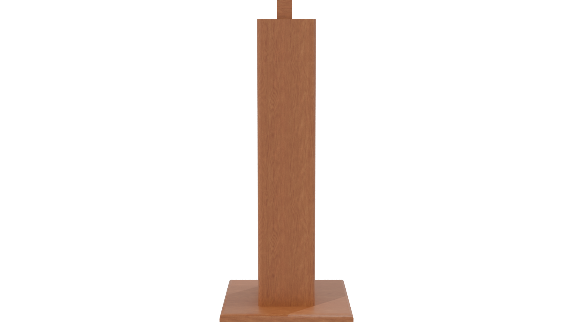 Elegant Wooden Podium Model 3D - Professional 3D Model Render 2