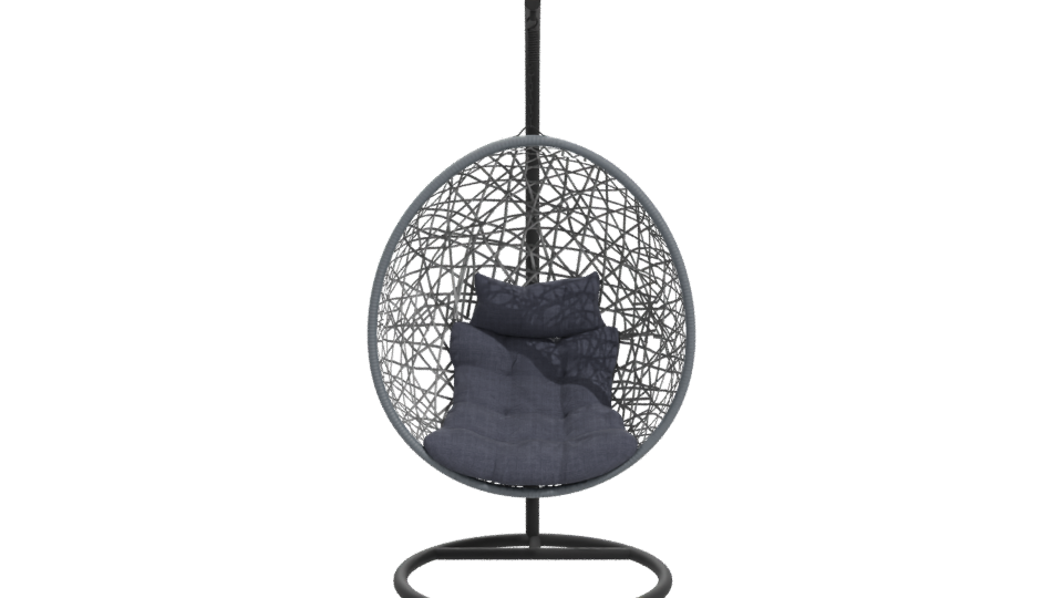 Stylish Hanging Egg Chair Model - Professional 3D Model Render 11