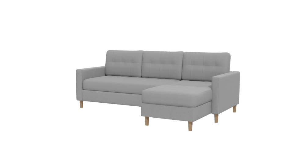 Modern Grey Sofa 3D Model - Professional 3D Model Render 12