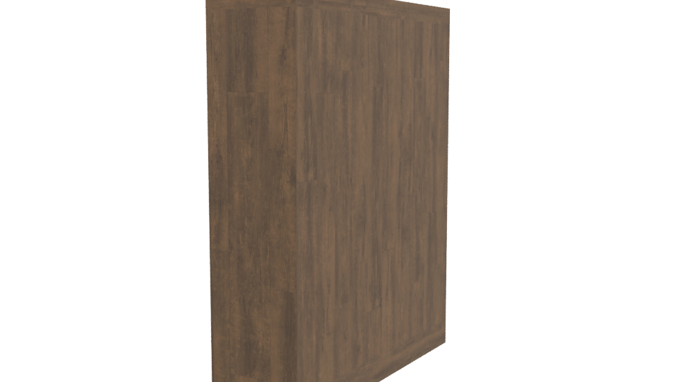 Modern Wooden Wardrobe Cabinet 3D - Professional 3D Model Render 3