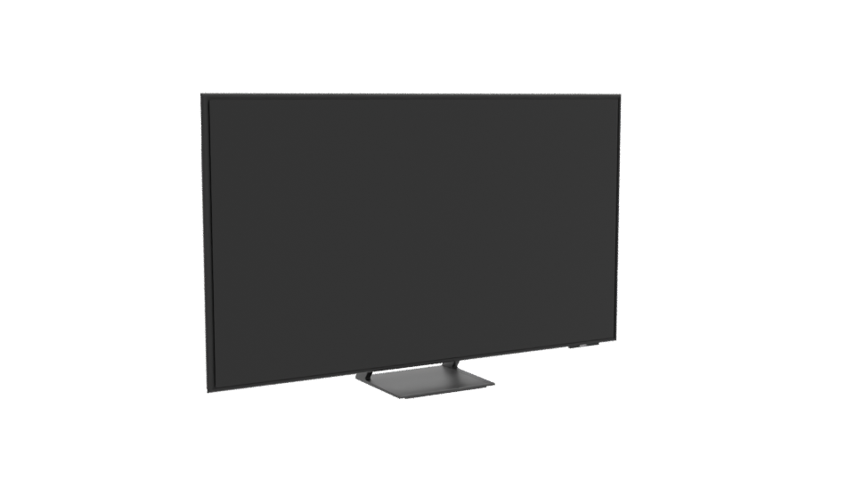 Sleek Modern Flat Screen Television 3D Model - Professional 3D Model Render 10