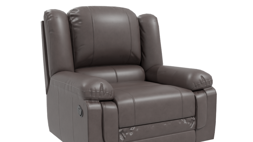 Comfortable Reclining Armchair Model - Professional 3D Model Render 10