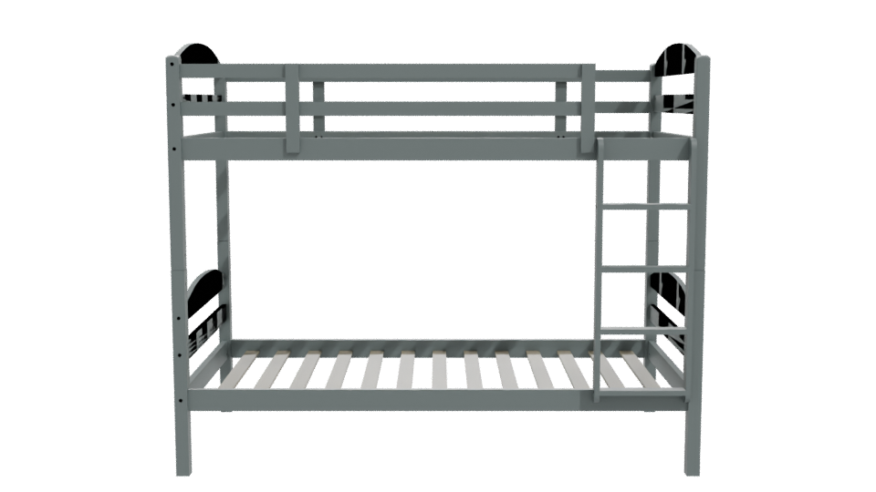 Stylish Bunk Bed 3D Model - Professional 3D Model Render 11