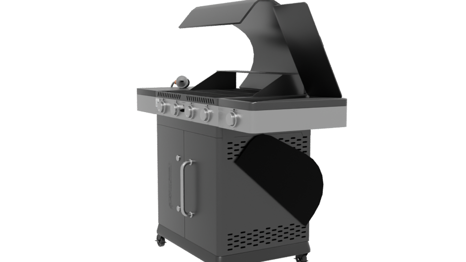 Premium Gas Grill 3D Model - Professional 3D Model Render 13