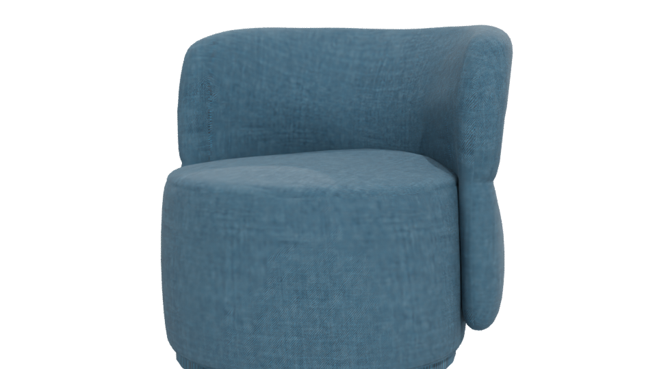 Stylish Modern Accent Chair 3D - Professional 3D Model Render 12