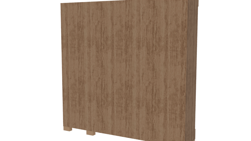 Stylish Wooden Wardrobe 3D Model - Professional 3D Model Render 6