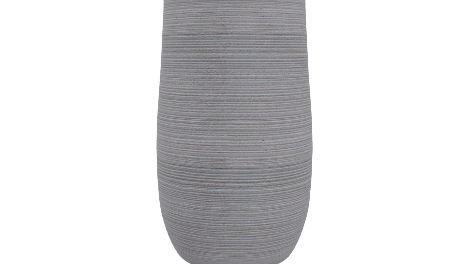 Tall Taupe Fiber Planter 3D - Professional 3D Model Render 4