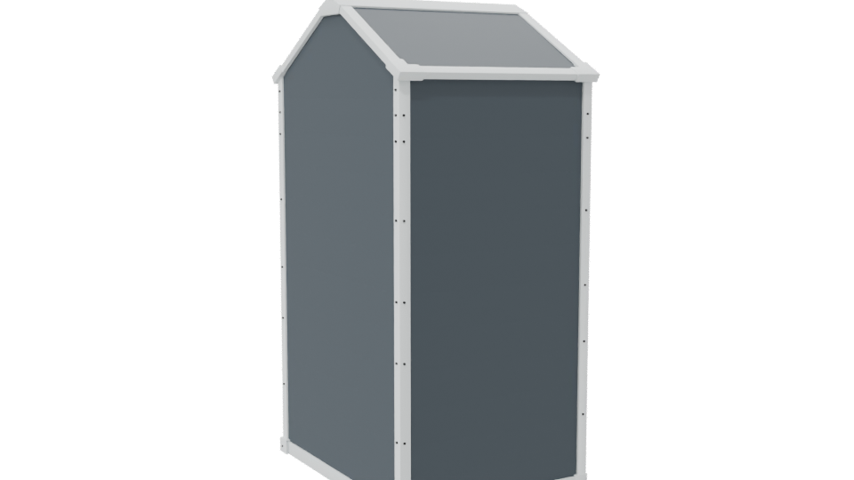 Stylish Outdoor Storage Shed 3D - Professional 3D Model Render 7