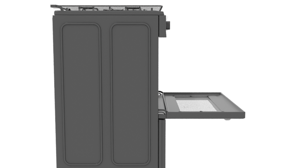 Stainless Steel Kitchen Oven 3D - Professional 3D Model Render 8