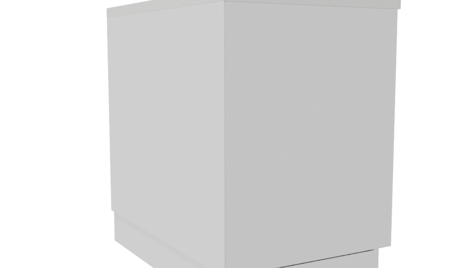 Stylish Minimalist Wooden Reception Desk 3D Model - Professional 3D Model Render 7