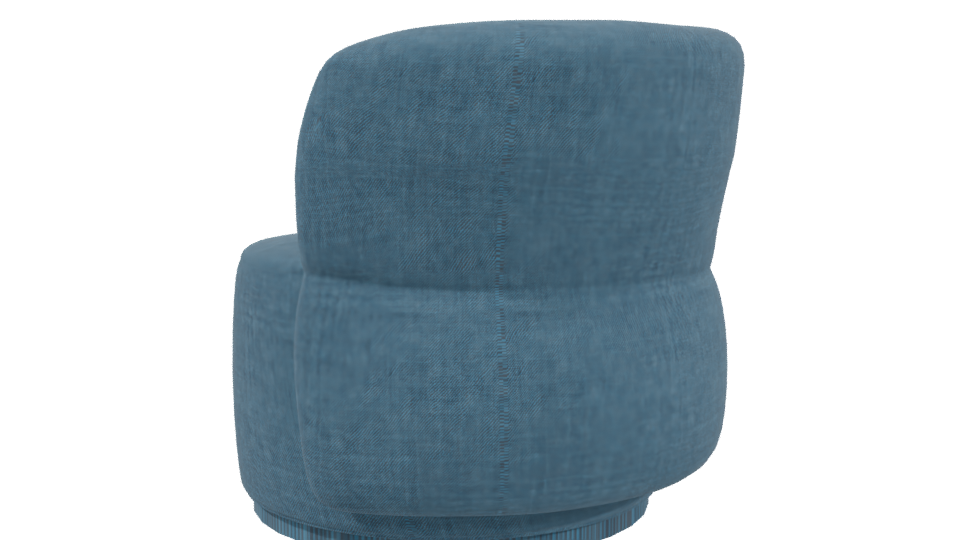 Stylish Modern Accent Chair 3D - Professional 3D Model Render 3