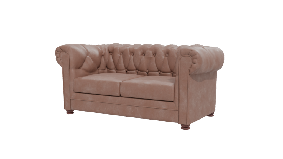 Elegant Vintage Sofa Model 3D - Professional 3D Model Render 12