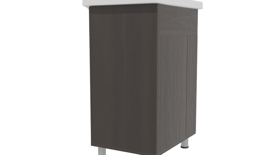 Stylish Modern Bathroom Vanity 3D - Professional 3D Model Render 3