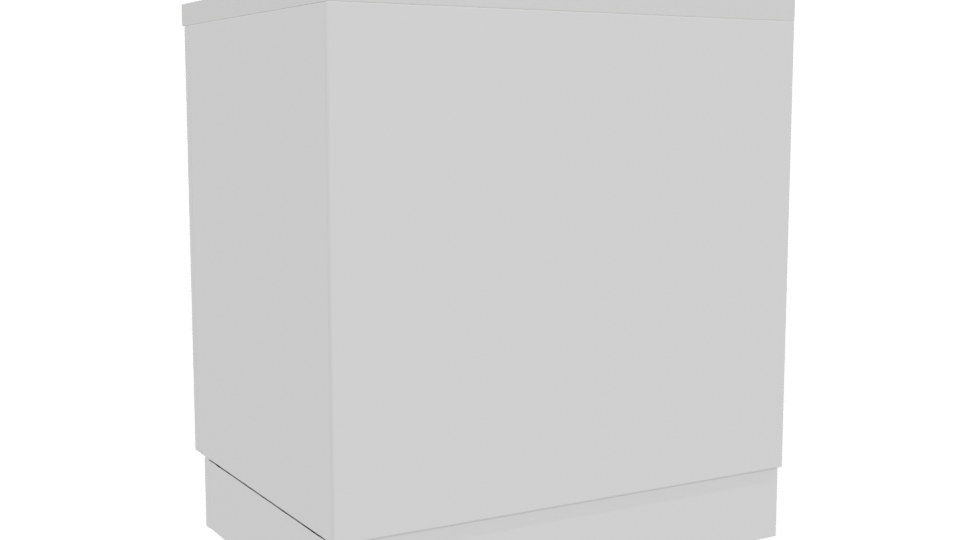 Stylish Modern Kitchen Island 3D Model - Professional 3D Model Render 4