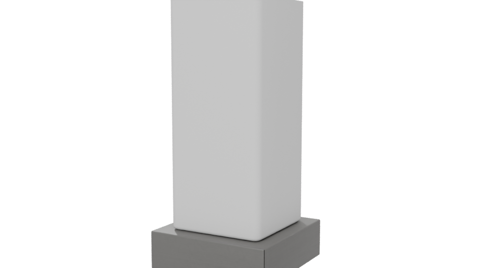 Sleek Minimalist Display Stand 3D - Professional 3D Model Render 6