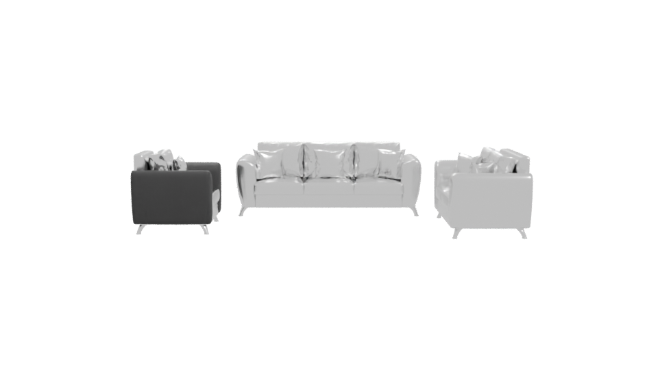 Contemporary Sofa Set 3D Model - Professional 3D Model Render 11