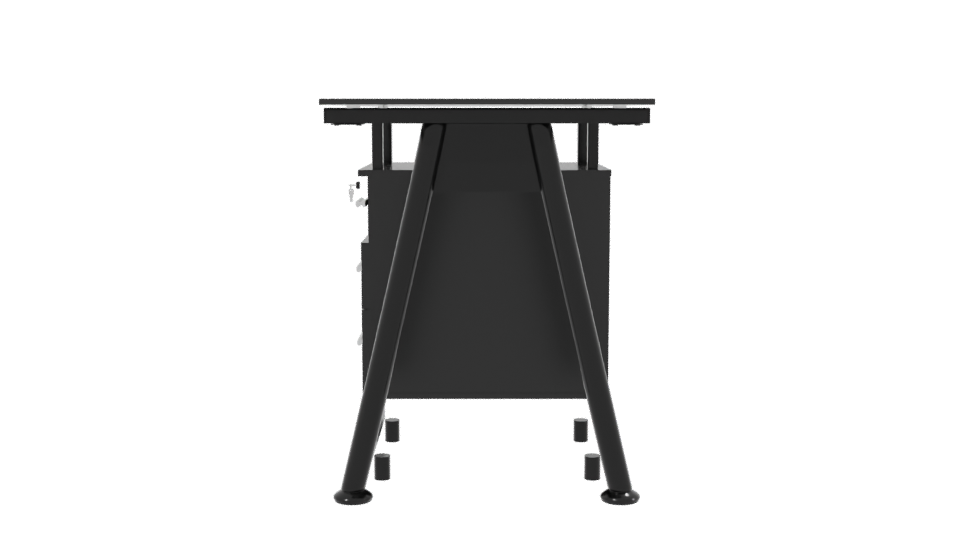 Stylish Modern Writing Desk 3D - Professional 3D Model Render 2