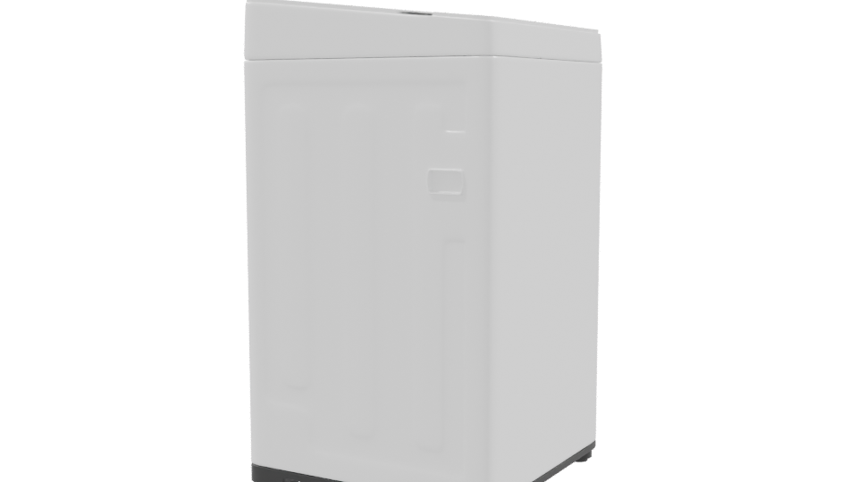 Compact Top-Load Washing Machine 3D - Professional 3D Model Render 9