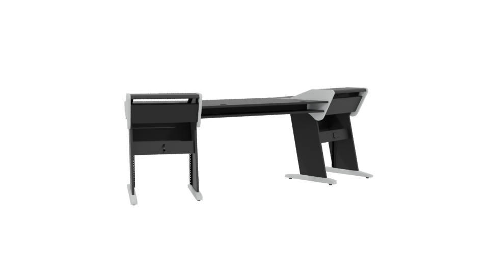 Contemporary Office Desk 3D Model - Professional 3D Model Render 4