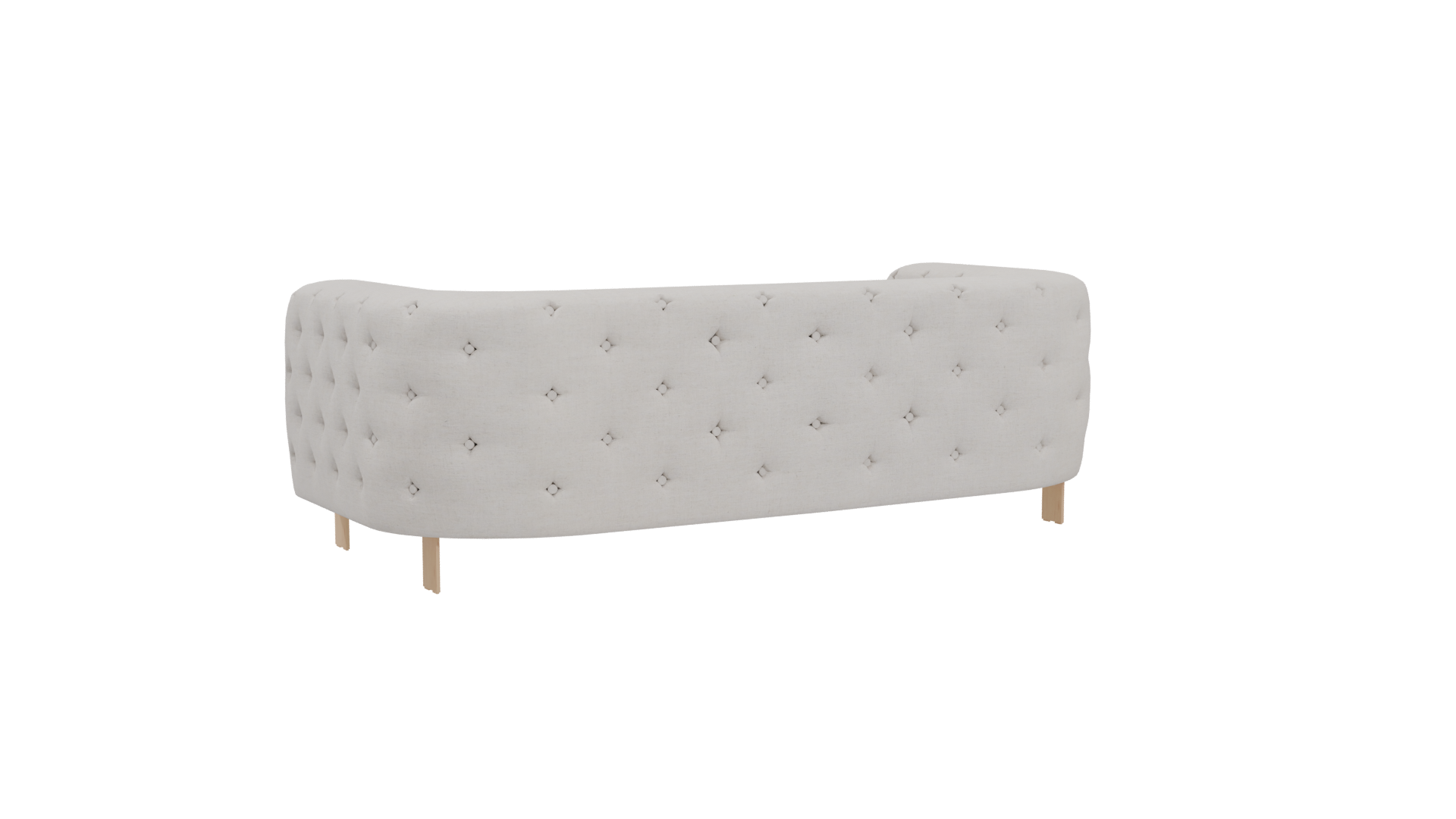 Elegant White Sofa 3D Model - Professional 3D Model Render 4