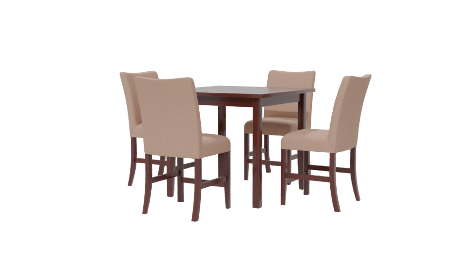Stylish Dining Table Set 3D - Professional 3D Model Render 6