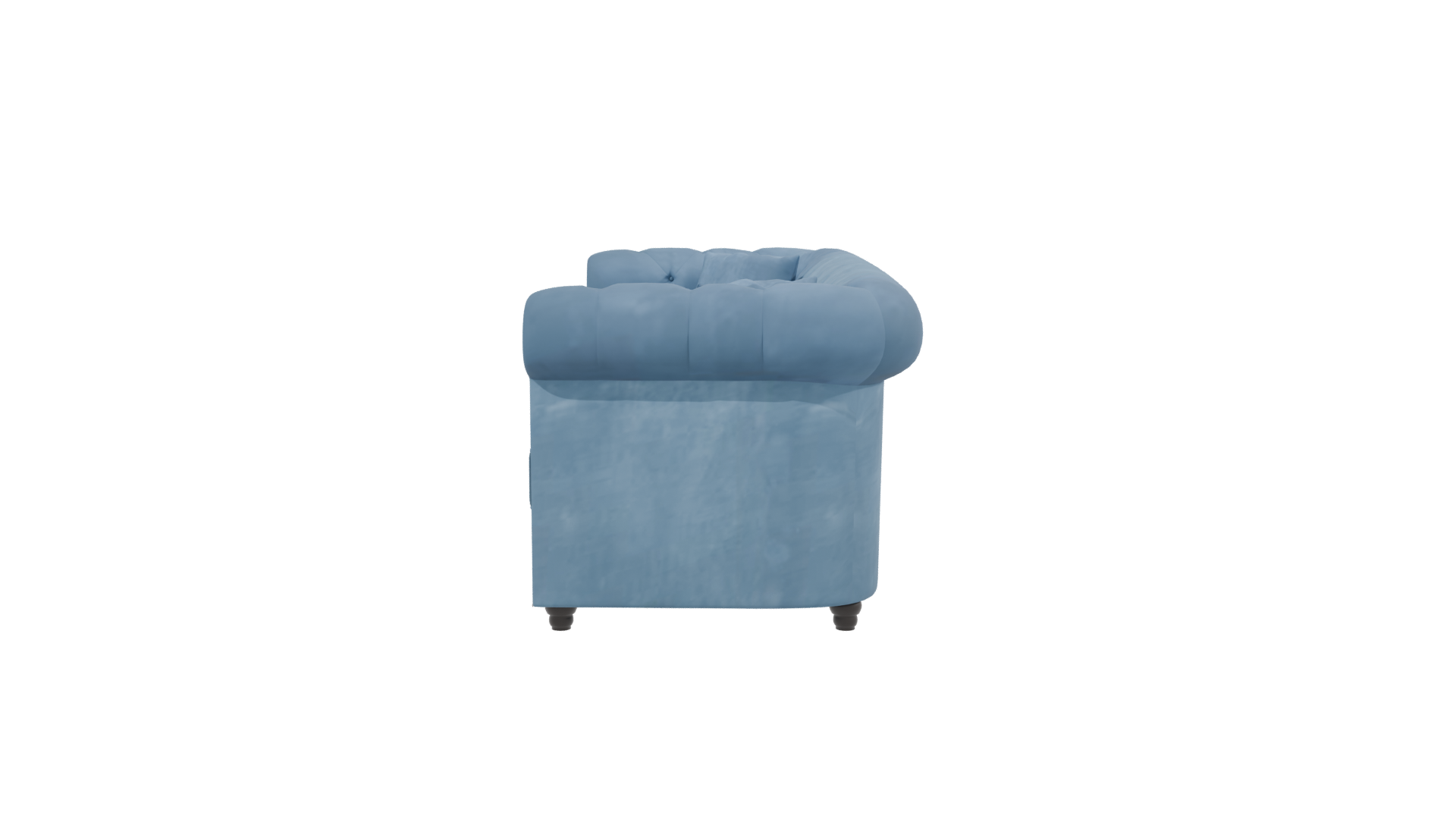 Elegant Blue Sofa 3D Model - Professional 3D Model Render 2