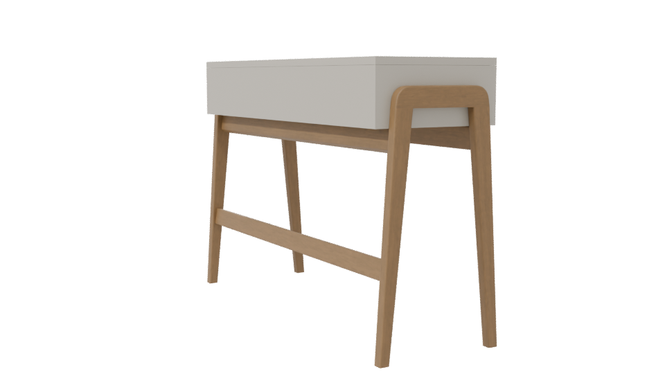 Minimalist Wooden Console Table 3D - Professional 3D Model Render 7