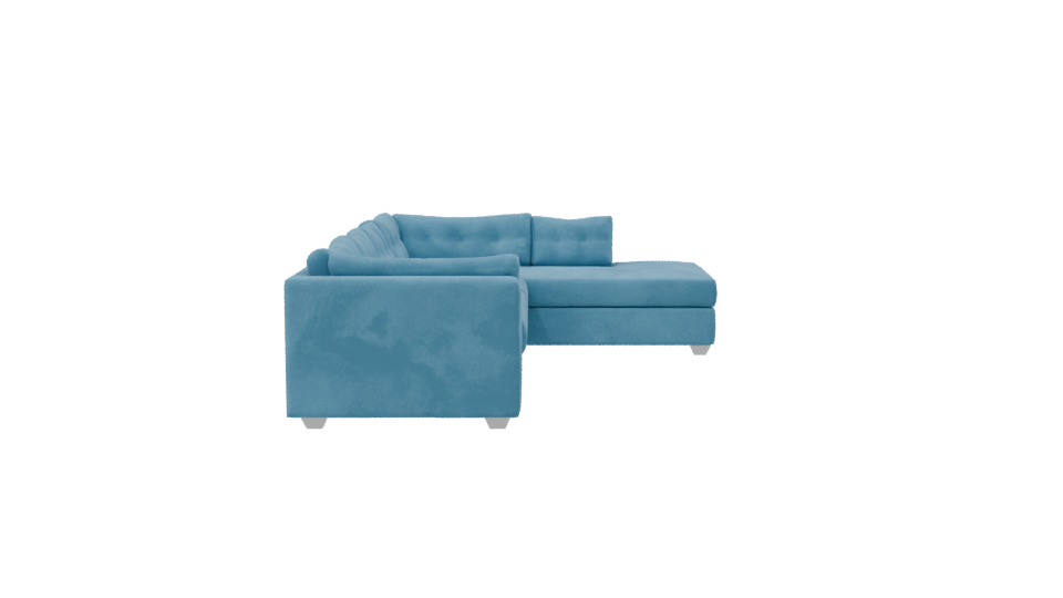 Stylish Sectional Sofa Model - Professional 3D Model Render 8