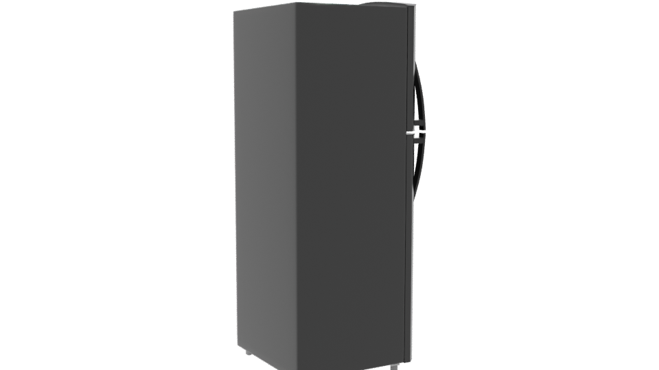 Sleek Black Refrigerator 3D Model - Professional 3D Model Render 7
