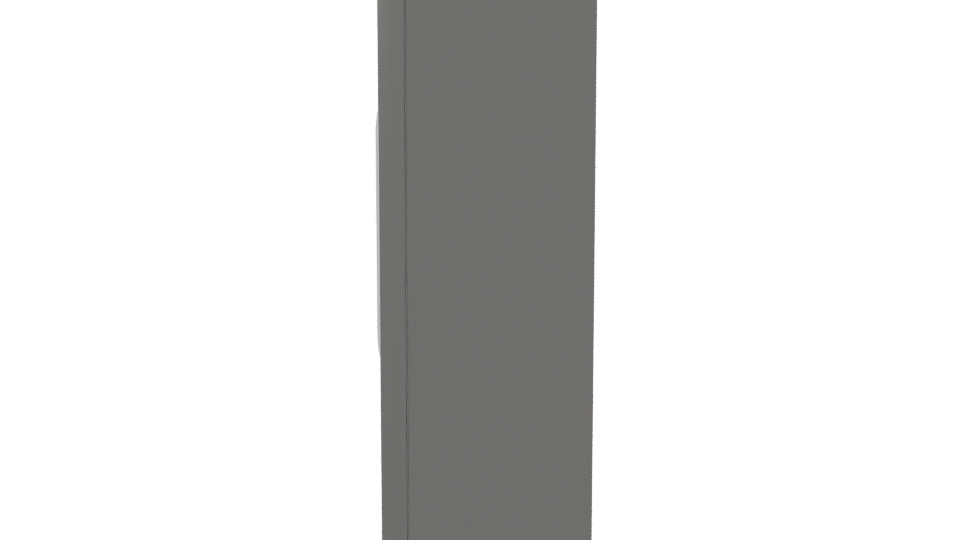 Stylish Stainless Steel Refrigerator 3D - Professional 3D Model Render 2