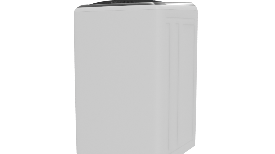 Compact Minimalist Refrigerator 3D Model - Professional 3D Model Render 12