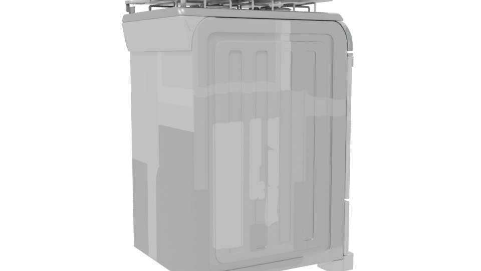 Compact Gas Stove Appliance 3D - Professional 3D Model Render 7